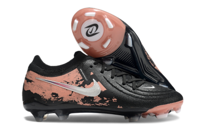 Men's Nike Phantom Luna Elite FG Firm Ground Low-Tops Football Boots - Black/White/Gold