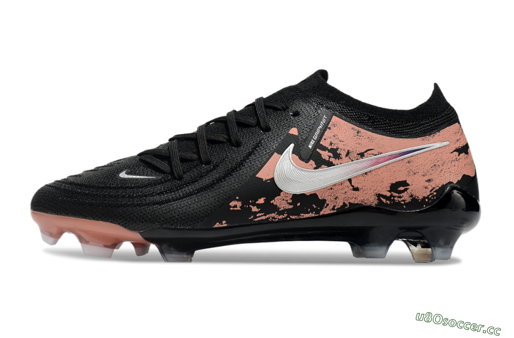 Men's Nike Phantom Luna Elite FG Firm Ground Low-Tops Football Boots - Black/White/Gold 0