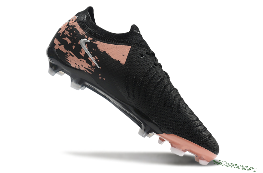 Men's Nike Phantom Luna Elite FG Firm Ground Low-Tops Football Boots - Black/White/Gold 4