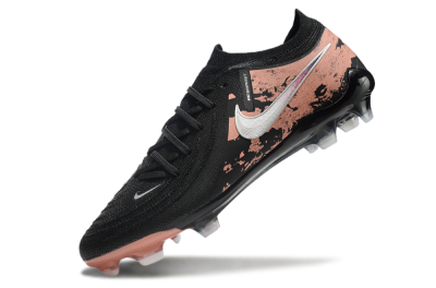 Men's Nike Phantom Luna Elite FG Firm Ground Low-Tops Football Boots - Black/White/Gold