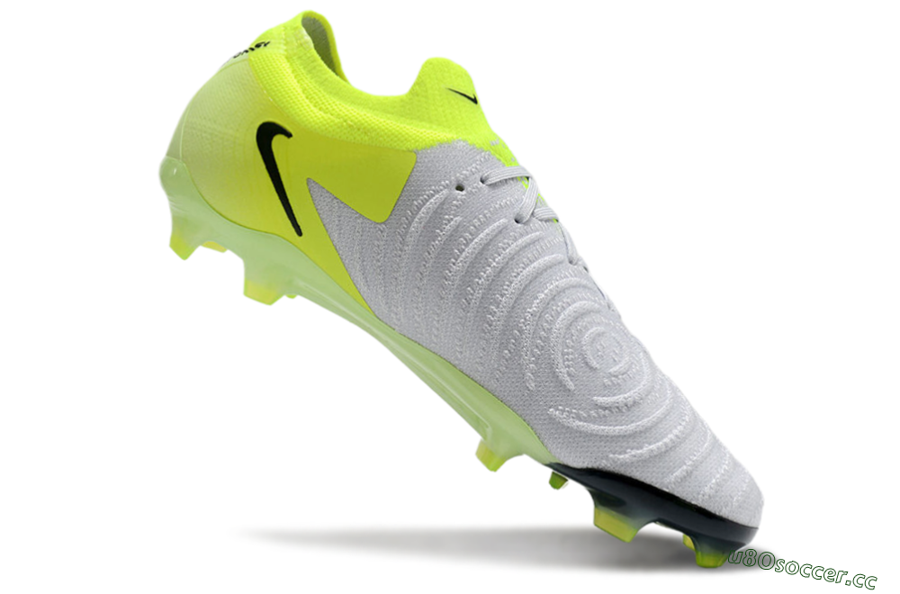 Men's Nike Phantom Luna Elite FG Firm Ground Low-Tops Football Boots - Grey/Yellow/Black 3