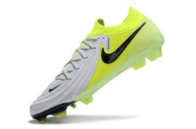 Men's Nike Phantom Luna Elite FG Firm Ground Low-Tops Football Boots - Grey/Yellow/Black