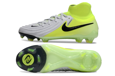 Men's Nike Phantom Luna Elite FG Firm Ground High-Tops Football Boots - Grey/Yellow/Black