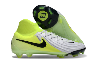 Men's Nike Phantom Luna Elite FG Firm Ground High-Tops Football Boots - Grey/Yellow/Black