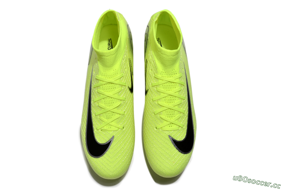 Men's Nike Air Zoom Mercurial Superfly 10 Elite SG Soft Ground High-Tops Football Boots - Yellow/Silver/Black 4