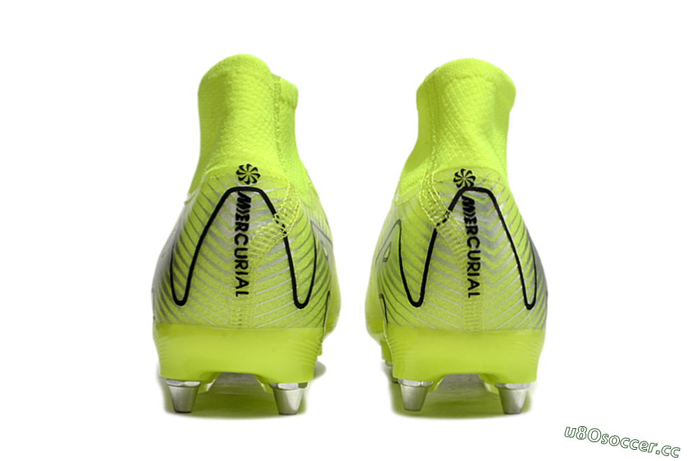 Men's Nike Air Zoom Mercurial Superfly 10 Elite SG Soft Ground High-Tops Football Boots - Yellow/Silver/Black 5