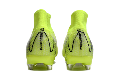Men's Nike Air Zoom Mercurial Superfly 10 Elite SG Soft Ground High-Tops Football Boots - Yellow/Silver/Black