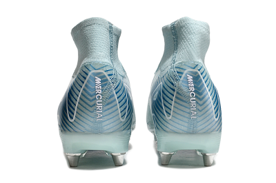 Men's Nike Air Zoom Mercurial Superfly 10 Elite SG Soft Ground High-Tops Football Boots - Jade/Blue/White