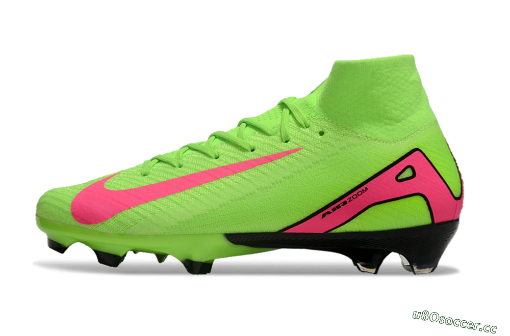 Men's Nike Air Zoom Mercurial Superfly 10 Elite FG Firm Ground High-Tops Football Boots - Yellow/Pink/Black 0