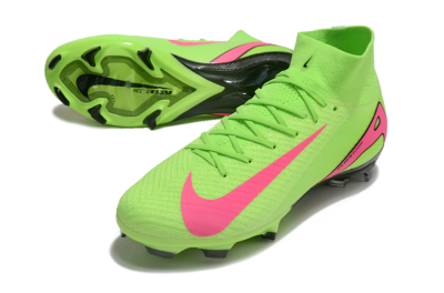 Men's Nike Air Zoom Mercurial Superfly 10 Elite FG Firm Ground High-Tops Football Boots - Yellow/Pink/Black