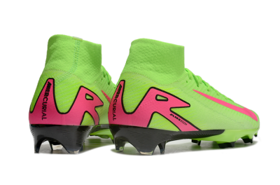 Men's Nike Air Zoom Mercurial Superfly 10 Elite FG Firm Ground High-Tops Football Boots - Yellow/Pink/Black
