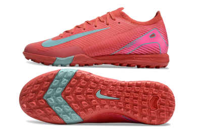 Unisex Nike Air Zoom Mercurial Vapor 16 Elite TF Artificial Turf Low-Tops Football Shoes - Red/Jade/White
