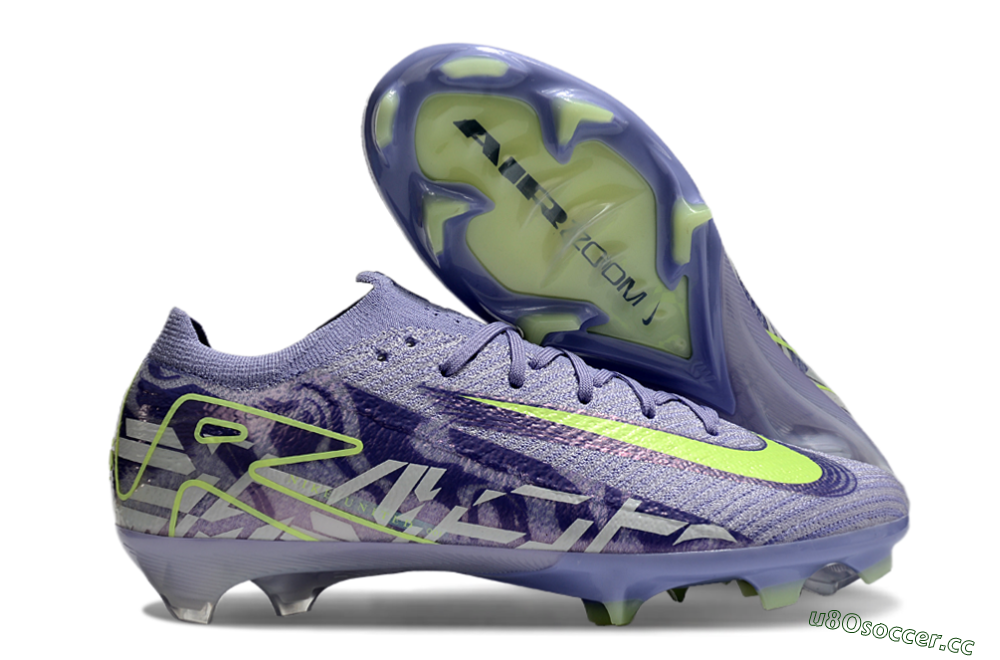 Unisex Nike Air Zoom Mercurial Vapor 16 Elite FG Firm Ground Low-Tops Football Boots - Purple/Yellow/White 1
