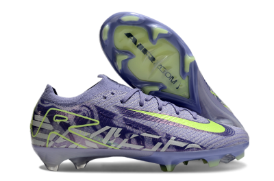Unisex Nike Air Zoom Mercurial Vapor 16 Elite FG Firm Ground Low-Tops Football Boots - Purple/Yellow/White