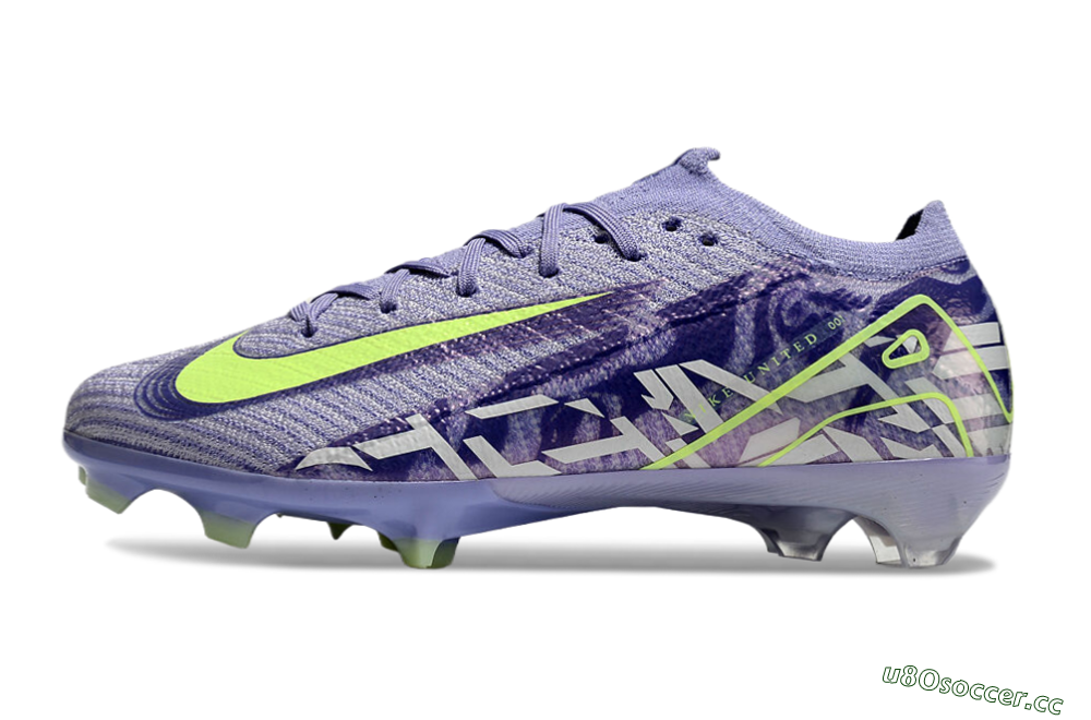 Unisex Nike Air Zoom Mercurial Vapor 16 Elite FG Firm Ground Low-Tops Football Boots - Purple/Yellow/White 2