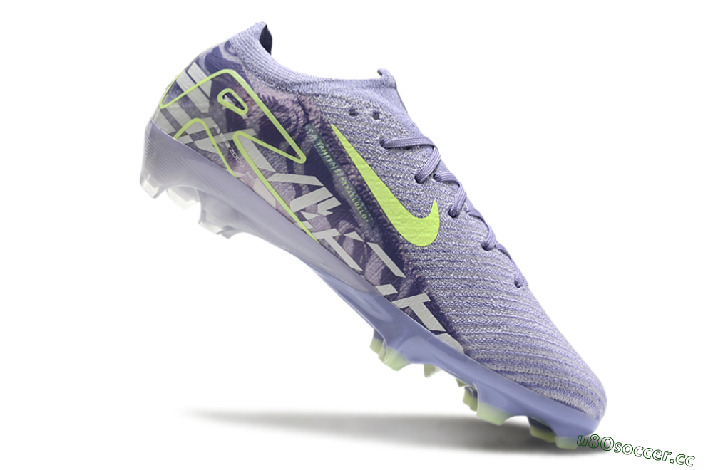 Unisex Nike Air Zoom Mercurial Vapor 16 Elite FG Firm Ground Low-Tops Football Boots - Purple/Yellow/White 3