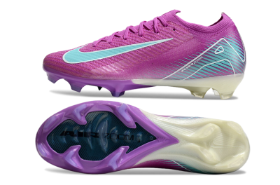 Unisex Nike Air Zoom Mercurial Vapor 16 Elite FG Firm Ground Low-Tops Football Boots - Purple/Mint