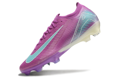 Unisex Nike Air Zoom Mercurial Vapor 16 Elite FG Firm Ground Low-Tops Football Boots - Purple/Mint