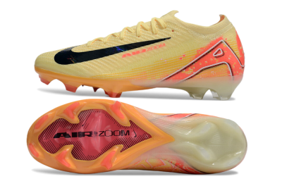 Men's Nike Air Zoom Mercurial Vapor 16 Elite FG Firm Ground Low-Tops Football Boots - Yellow/Black/Pink