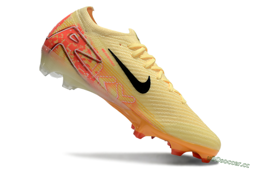 Men's Nike Air Zoom Mercurial Vapor 16 Elite FG Firm Ground Low-Tops Football Boots - Yellow/Black/Pink 4
