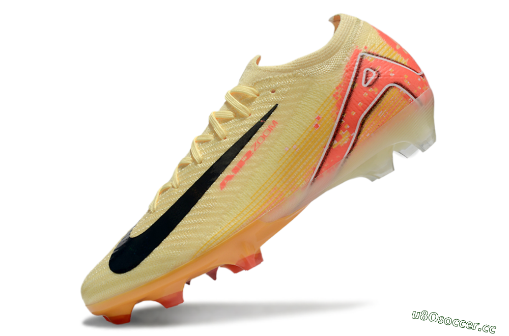 Men's Nike Air Zoom Mercurial Vapor 16 Elite FG Firm Ground Low-Tops Football Boots - Yellow/Black/Pink 5