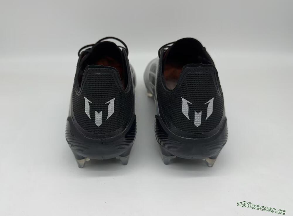 Men's Adidas F50 Elite Messi FG Firm Ground Low-Tops Football Boots - Silver/Black/Orange