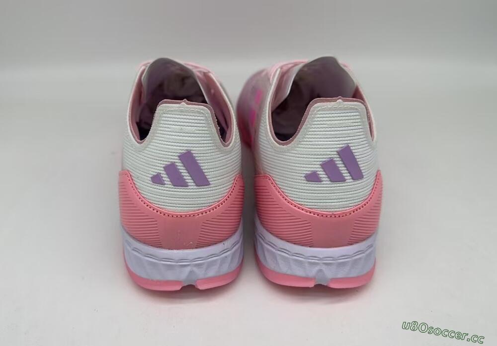 Men's Adidas F50 Pro 304 TF Artificial Turf Low-Tops Football Shoes - Pink/White/Purple