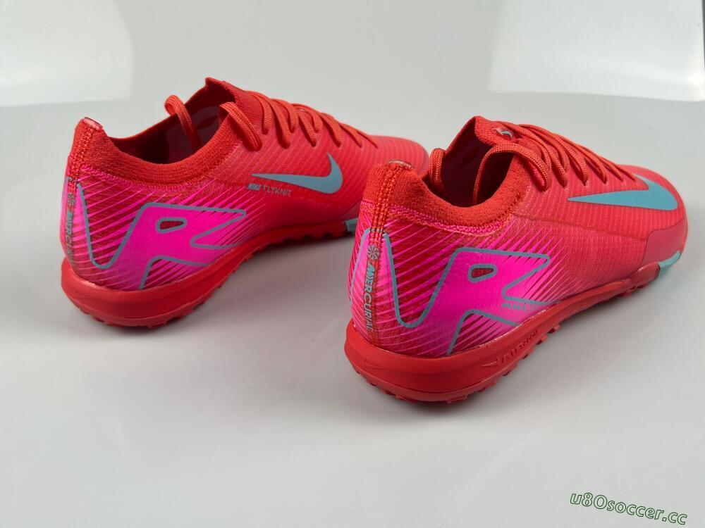 Unisex Nike Air Zoom Mercurial Vapor 16 Elite TF Artificial Turf Low-Tops Football Shoes - Red/Jade/White
