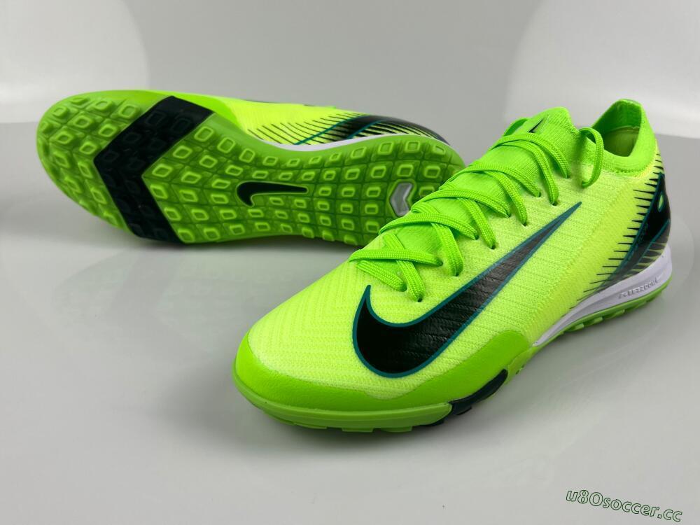 Unisex Nike Air Zoom Mercurial Vapor 16 Elite TF Artificial Turf Low-Tops Football Shoes - Green/Black/Blue