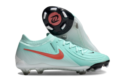 Men's Nike Phantom Luna Elite FG Firm Ground Low-Tops Football Boots - Jade/Red/White