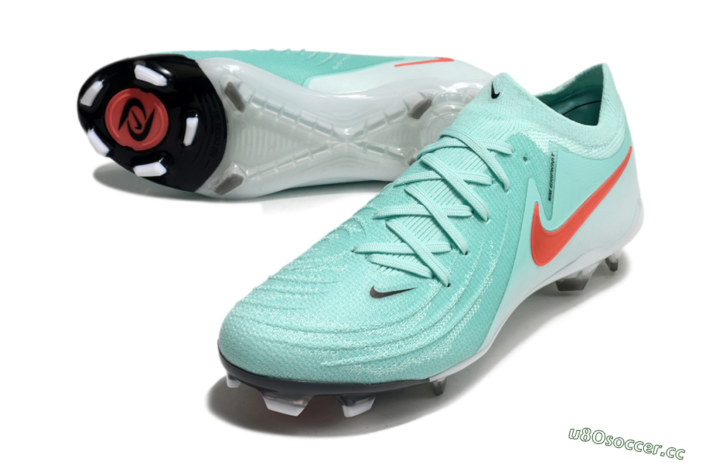 Men's Nike Phantom Luna Elite FG Firm Ground Low-Tops Football Boots - Jade/Red/White 0