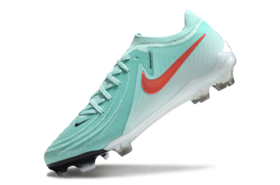Men's Nike Phantom Luna Elite FG Firm Ground Low-Tops Football Boots - Jade/Red/White
