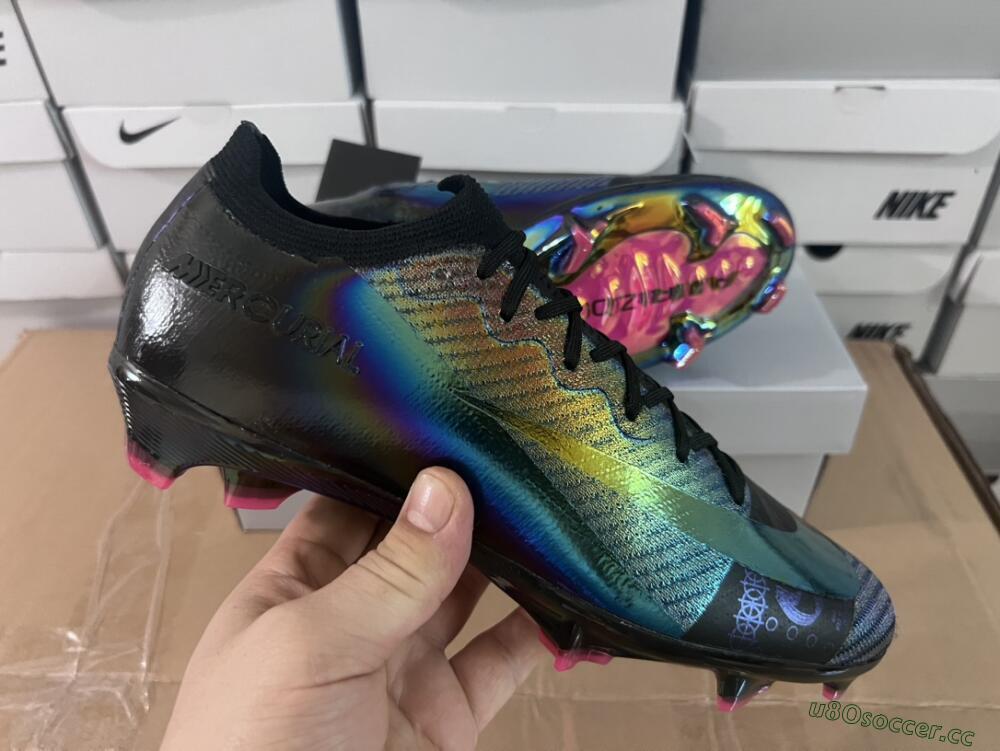 Unisex Nike Air Zoom Mercurial Vapor 15 Elite FG Firm Ground Low-Tops Football Boots - Blue/Black/Gold