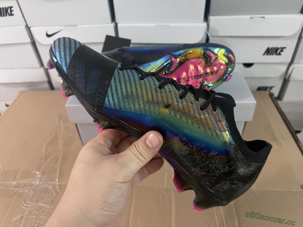 Unisex Nike Air Zoom Mercurial Vapor 15 Elite FG Firm Ground Low-Tops Football Boots - Blue/Black/Gold
