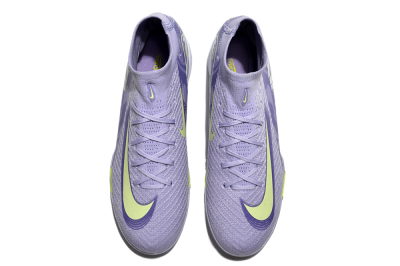 Unisex Nike Air Zoom Mercurial Superfly 10 Elite TF Artificial Turf Low-Tops Football Shoes - Purple/Yellow/White