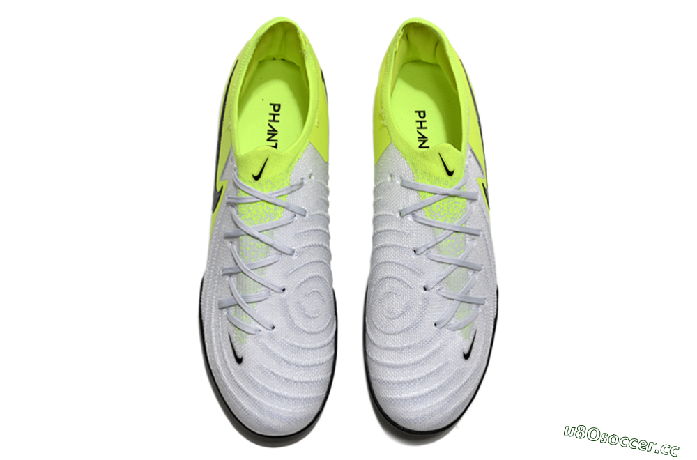Unisex Nike Phantom Luna Elite TF Artificial Turf Low-Tops Football Shoes - Grey/Yellow/Black 4