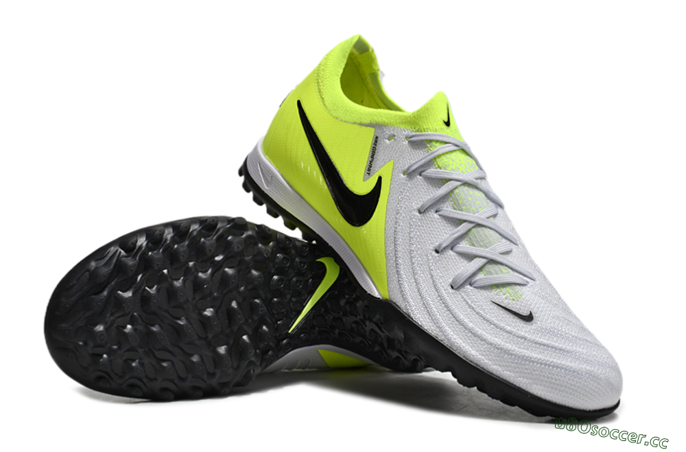 Unisex Nike Phantom Luna Elite TF Artificial Turf Low-Tops Football Shoes - Grey/Yellow/Black 3