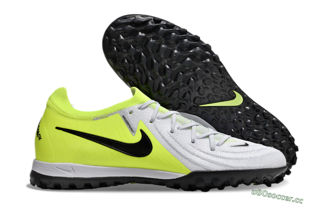 Unisex Nike Phantom Luna Elite TF Artificial Turf Low-Tops Football Shoes - Grey/Yellow/Black 2