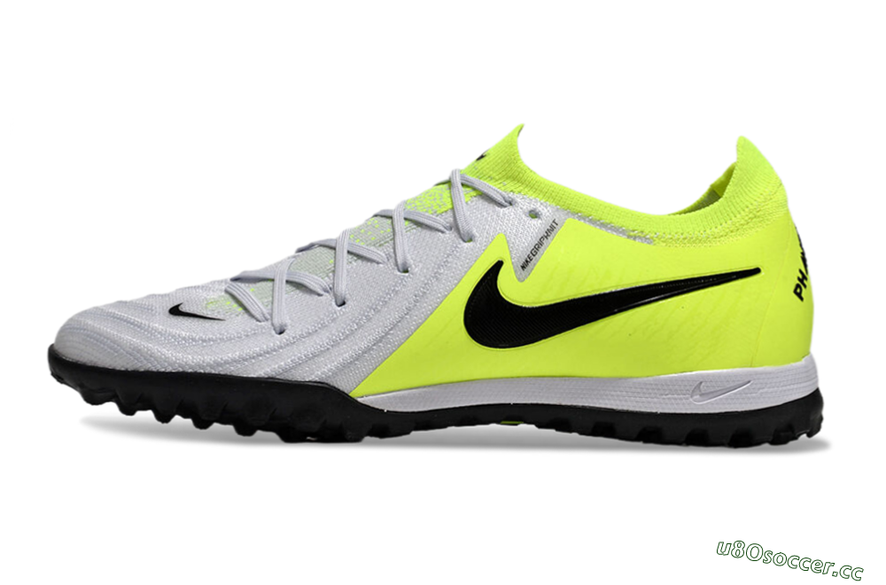 Unisex Nike Phantom Luna Elite TF Artificial Turf Low-Tops Football Shoes - Grey/Yellow/Black 0
