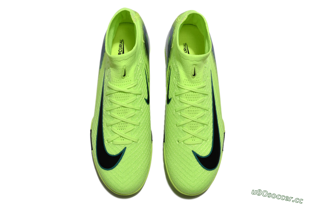 Unisex Nike Air Zoom Mercurial Superfly 10 Elite TF Artificial Turf Low-Tops Football Shoes - Yellow/Black/Blue 4