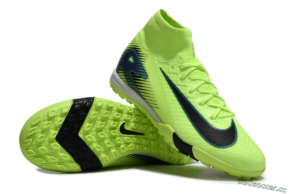 Unisex Nike Air Zoom Mercurial Superfly 10 Elite TF Artificial Turf Low-Tops Football Shoes - Yellow/Black/Blue 3
