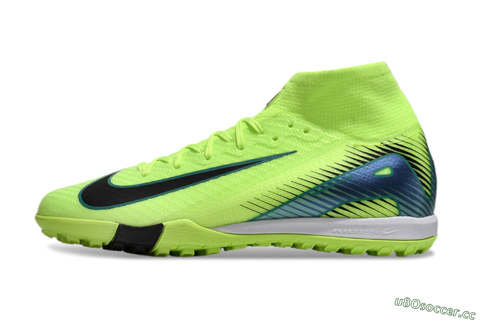 Unisex Nike Air Zoom Mercurial Superfly 10 Elite TF Artificial Turf Low-Tops Football Shoes - Yellow/Black/Blue 0
