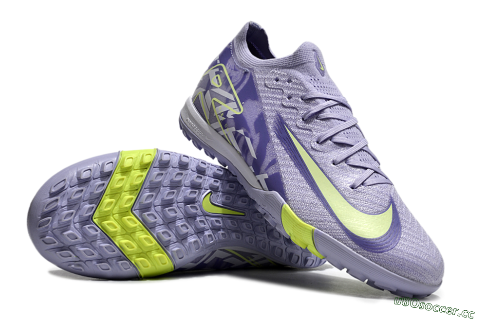 Unisex Nike Air Zoom Mercurial Vapor 16 Elite TF Artificial Turf Low-Tops Football Shoes - Purple/Yellow/White 3