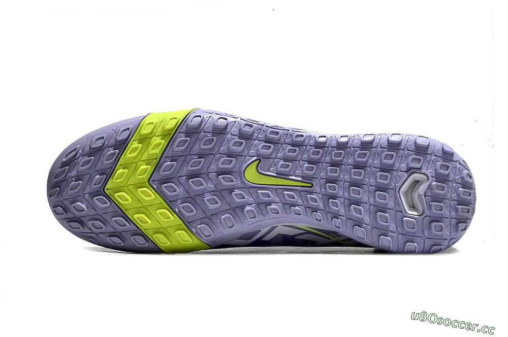 Unisex Nike Air Zoom Mercurial Vapor 16 Elite TF Artificial Turf Low-Tops Football Shoes - Purple/Yellow/White 6