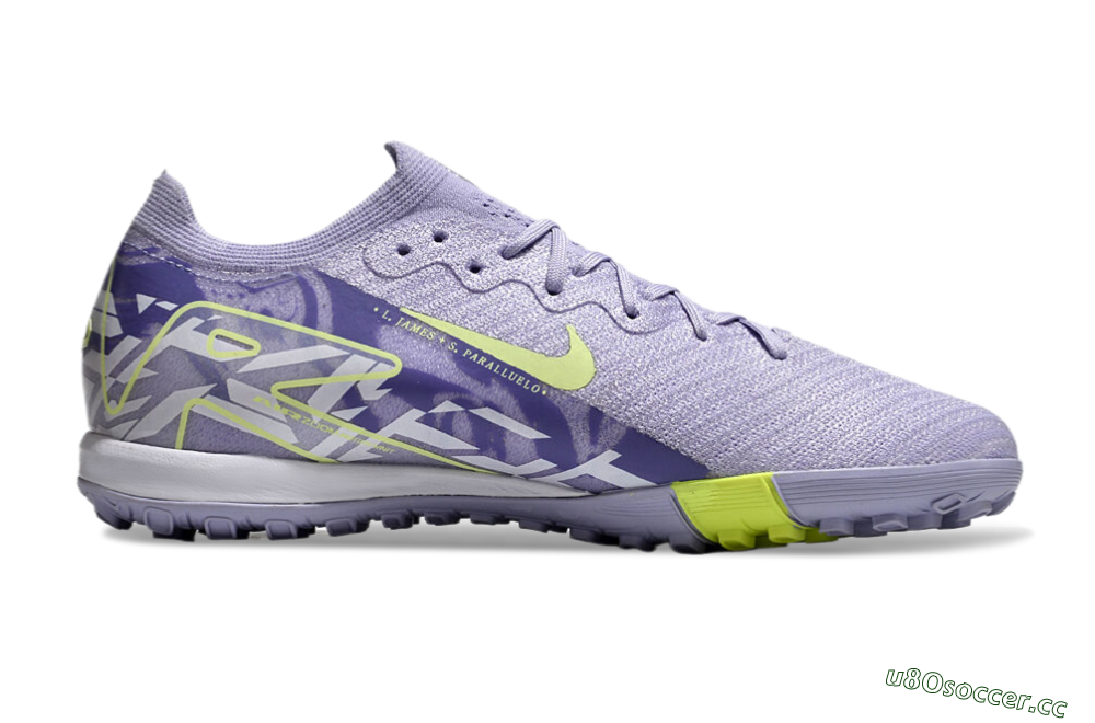 Unisex Nike Air Zoom Mercurial Vapor 16 Elite TF Artificial Turf Low-Tops Football Shoes - Purple/Yellow/White 7