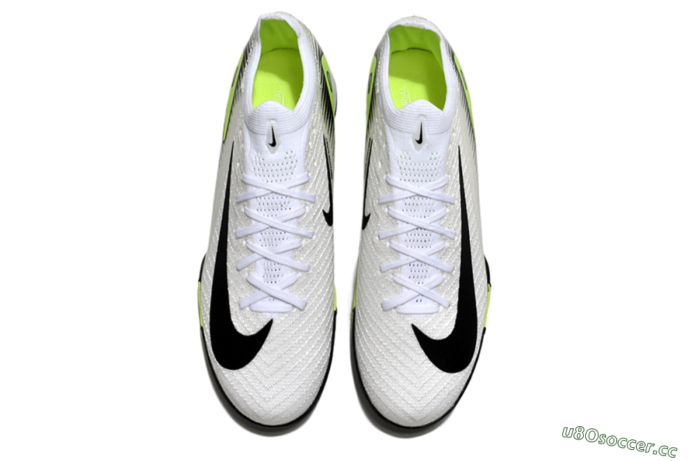 Unisex Nike Air Zoom Mercurial Vapor 16 Elite TF Artificial Turf Low-Tops Football Shoes - White/Black/Yellow 4