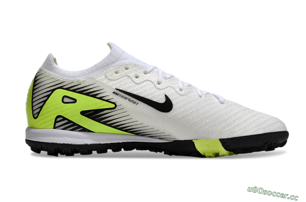 Unisex Nike Air Zoom Mercurial Vapor 16 Elite TF Artificial Turf Low-Tops Football Shoes - White/Black/Yellow 7