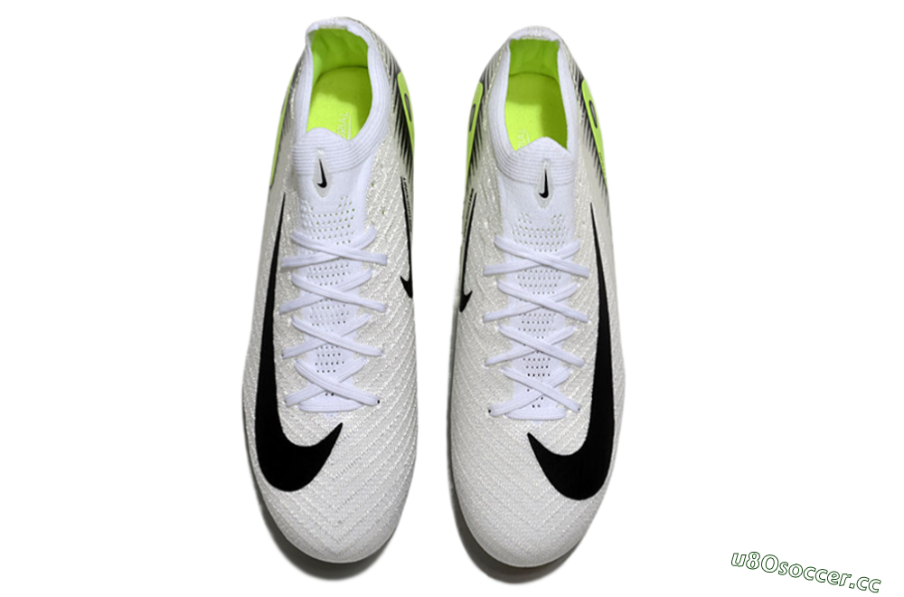 Unisex Nike Air Zoom Mercurial Vapor 16 Elite FG Firm Ground Low-Tops Football Boots - White/Black/Yellow 4