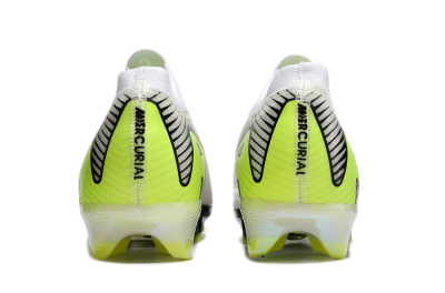 Unisex Nike Air Zoom Mercurial Vapor 16 Elite FG Firm Ground Low-Tops Football Boots - White/Black/Yellow
