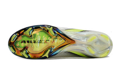 Unisex Nike Air Zoom Mercurial Vapor 16 Elite FG Firm Ground Low-Tops Football Boots - White/Black/Yellow